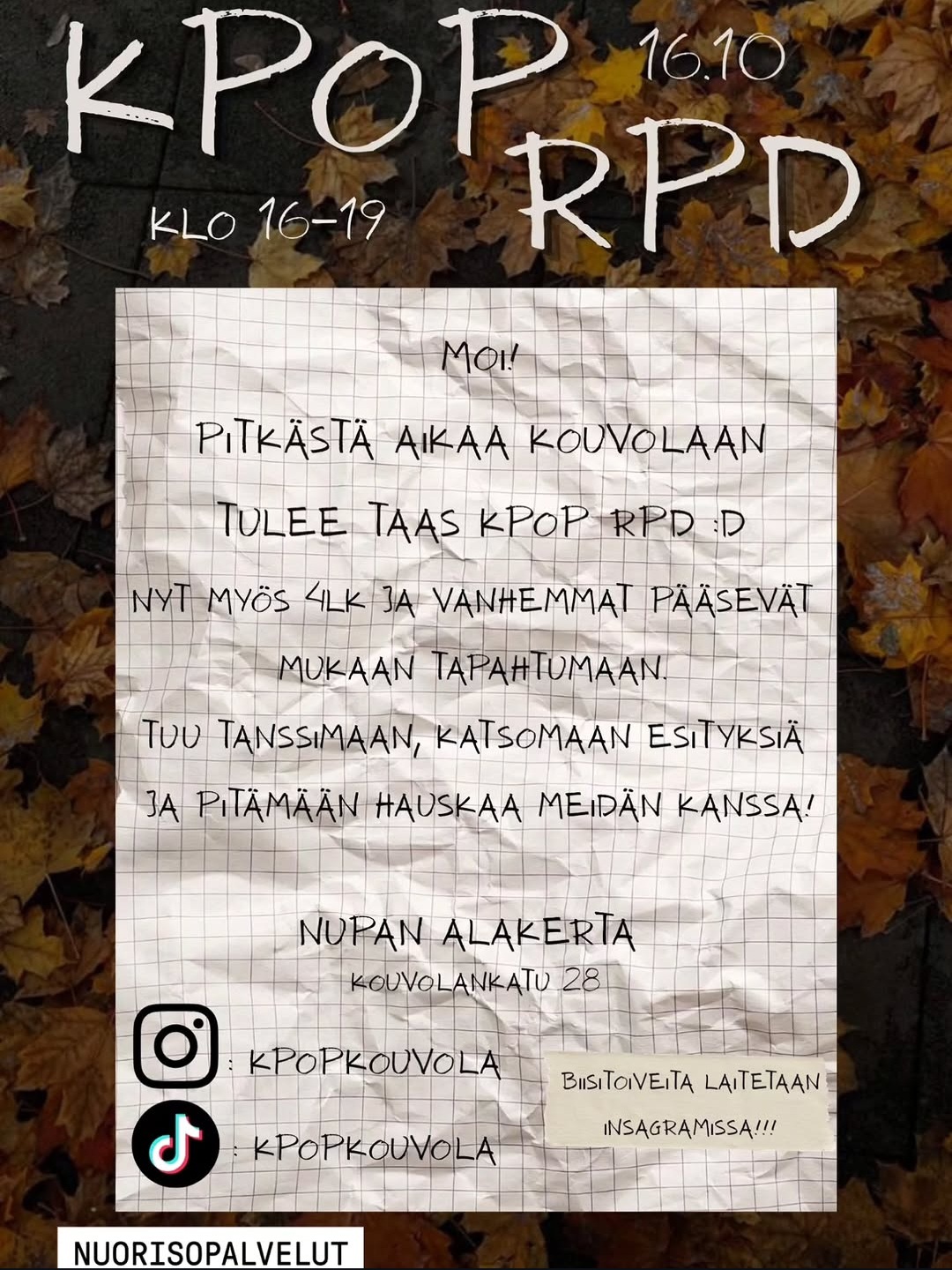 KPOP RPD 16.10. – Kouvola